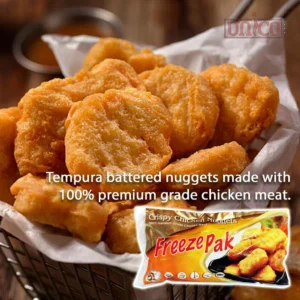 [UNICOFOODS] Freezepak Chicken Nugget (1kg/pkt) Halal | 鸡肉块